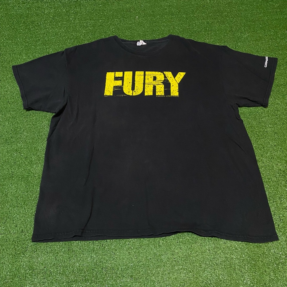 FURY World War II Movie T-Shirt 2014 Cinemark Promo T-Shirt Size XL Faded Black